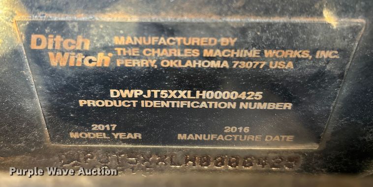 image for item YA2037 2017 Ditch Witch JT5 directional boring unit