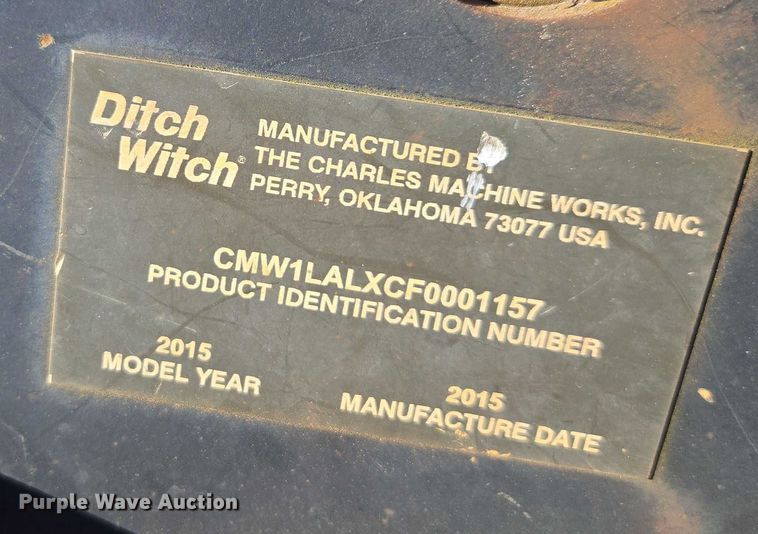 image for item YA2074 2015 Ditch Witch R300 cable plow
