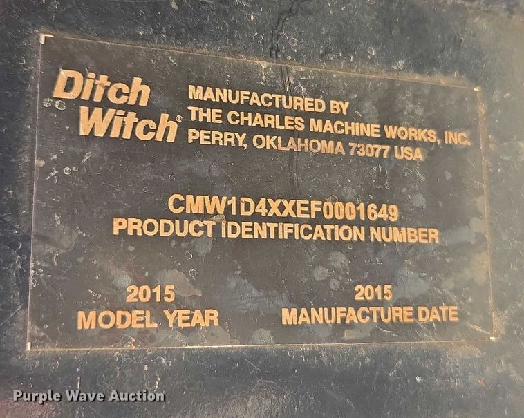 image for item YA2074 2015 Ditch Witch R300 cable plow