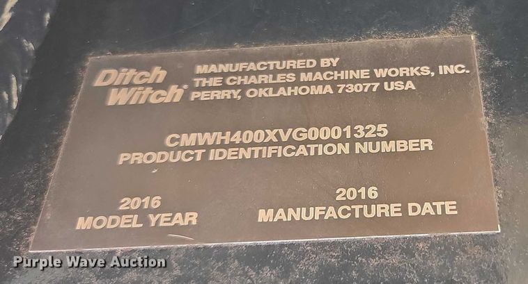 image for item YA2075 2016 Ditch Witch 410SX trencher