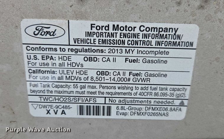 image for item DU2701 2013 Ford E350 shuttle bus