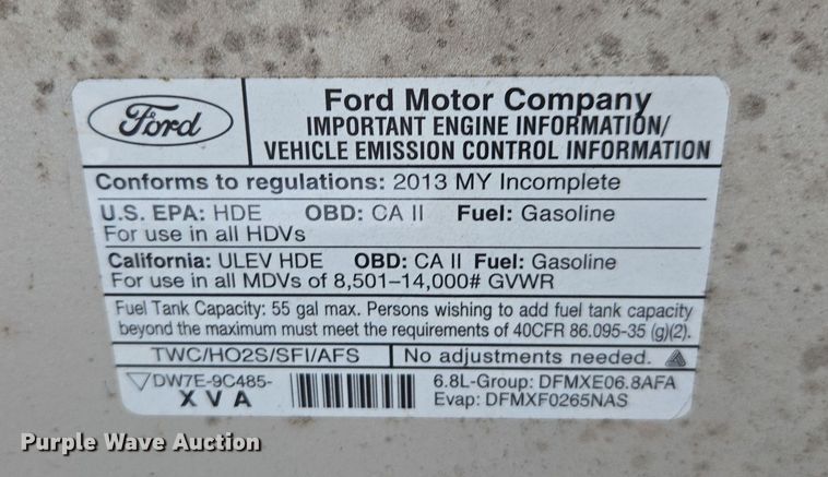 image for item DU2702 2013 Ford E350 shuttle bus