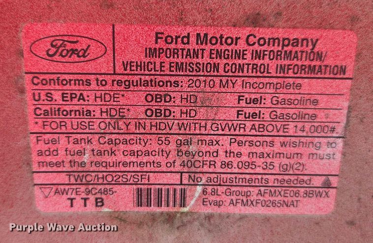 image for item DU2704 2010 Ford E450 shuttle bus