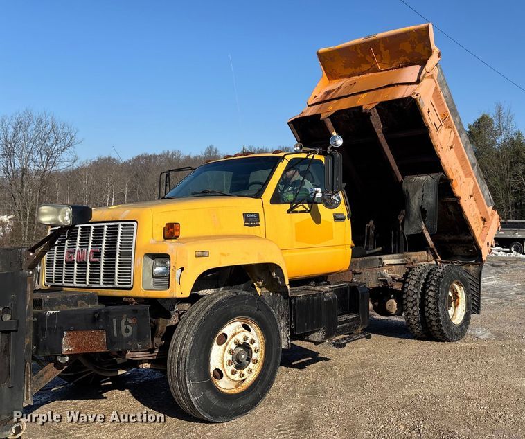 image for item DW7497 2001 GMC C8500 dump truck