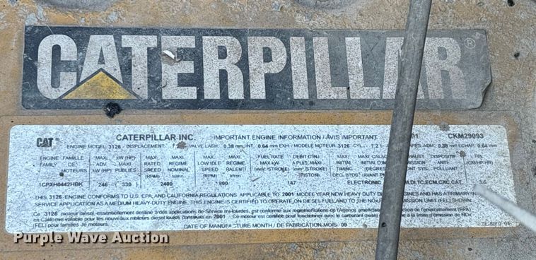 image for item DW7498 2002 GMC C8500 dump truck