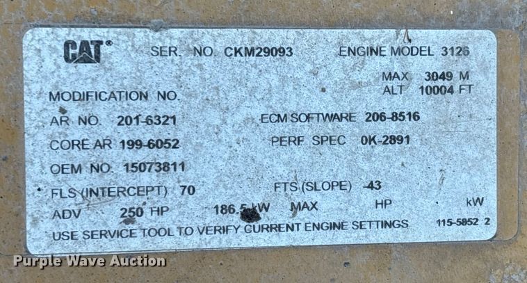 image for item DW7498 2002 GMC C8500 dump truck