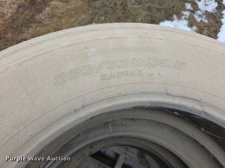 image for item DZ3814 (3) Bridgestone 285/75R24.5 tires