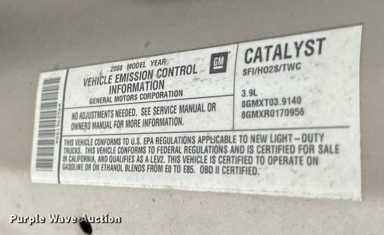 image for item DZ4278 2008 Chevrolet Uplander van