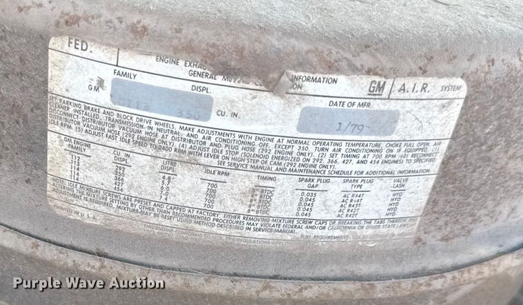 image for item DZ4282 1979 Chevrolet C60 flatbed truck