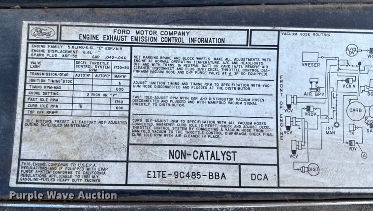 image for item DZ4286 1981 Ford F350 utility bed pickup truck