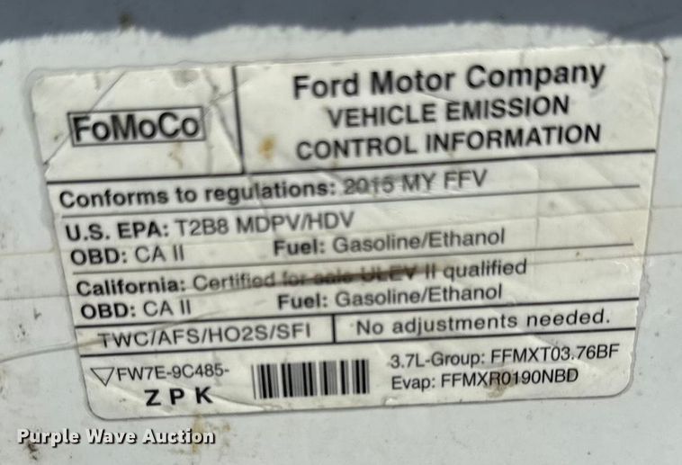 image for item DZ4289 2015 Ford Transit prisoner transport van