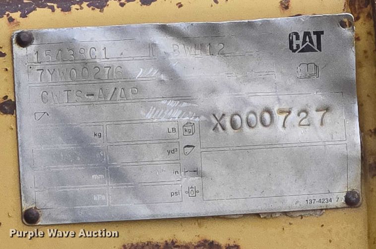 image for item EB1301 2005 Caterpillar 140H VHP Plus motor grader