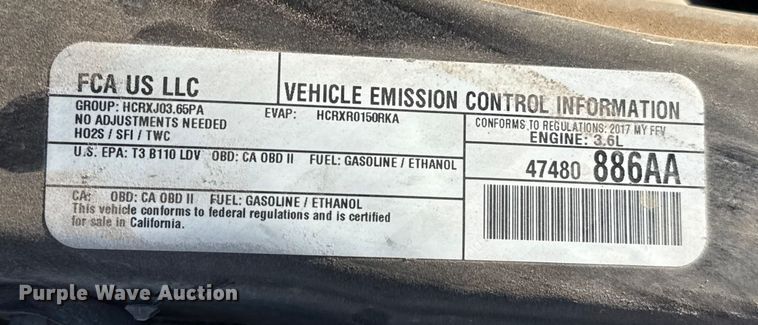 image for item ES5754 2017 Dodge Grand Caravan van