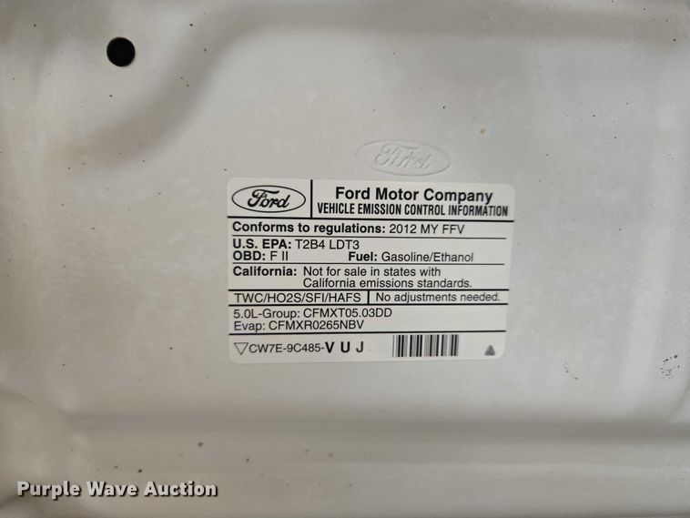 image for item ET1255 2012 Ford F-150 