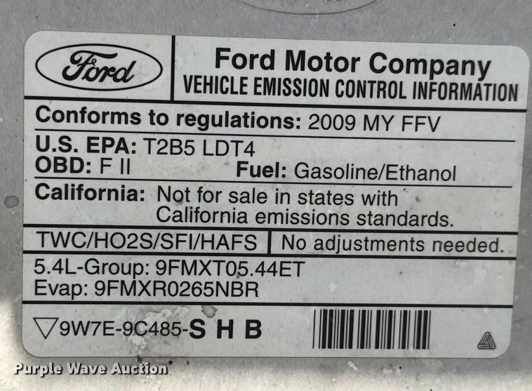 image for item ET4431 2009 Ford F150 XL Ext. Cab pickup truck