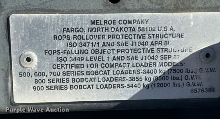 image for item ET4470 1995 Bobcat 553 skid steer loader