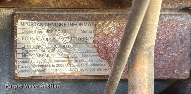 image for item ET4476 2009 JCB 3CX backhoe