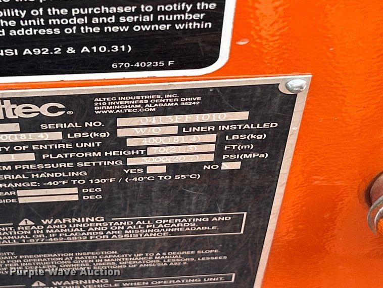 image for item ET6887 2013 Freightliner Business Class M2 forestry bucket truck