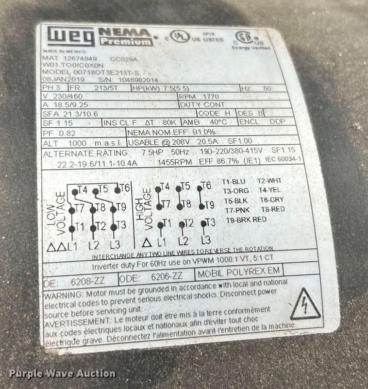 image for item ET6892 Champion VR7F-8 air compressor