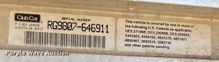 image for item EU0308 (2) golf carts