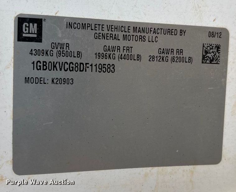 image for item EU4801 2013 Chevrolet Silverado 2500HD utility bed pickup truck