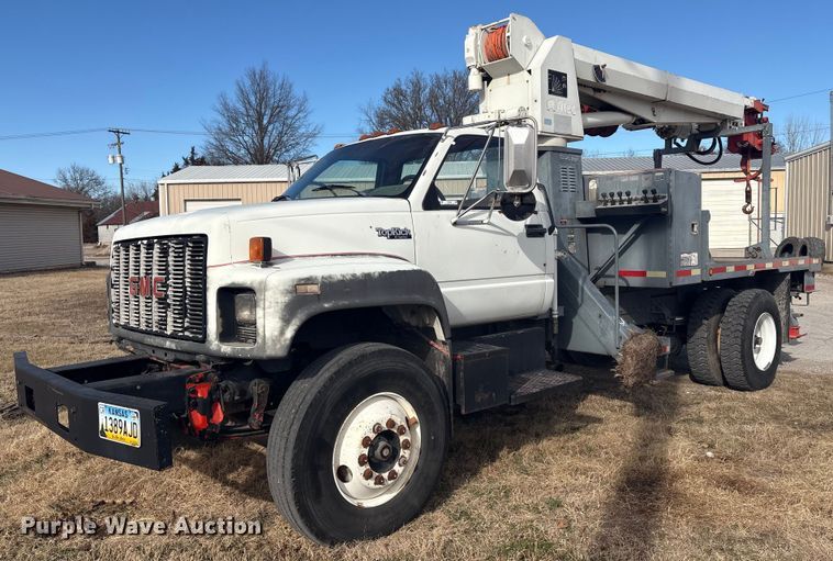 image for item EV2656 1990 GMC C7 digger derrick truck