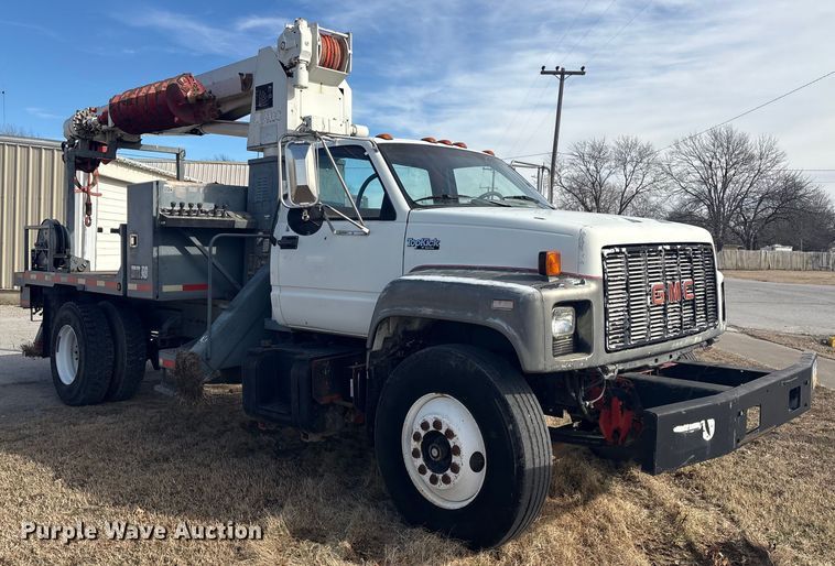 image for item EV2656 1990 GMC C7 digger derrick truck