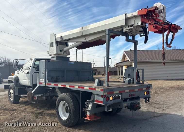 image for item EV2656 1990 GMC C7 digger derrick truck