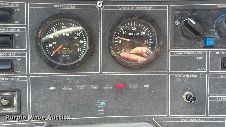 image for item FB0725 1999 Blue Bird Commercial Bus coach bus