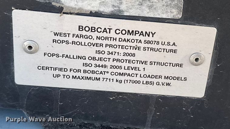 image for item FB0729 2017 Bobcat S595 skid steer loader