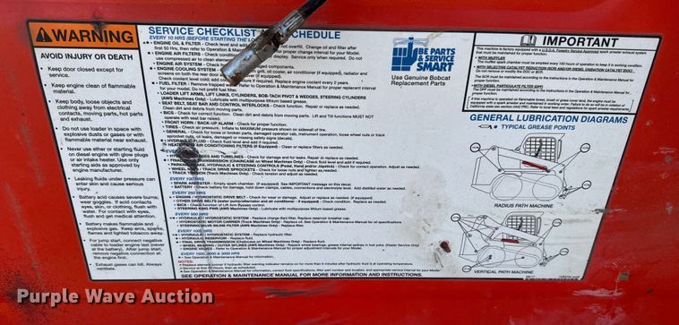 image for item FB0729 2017 Bobcat S595 skid steer loader