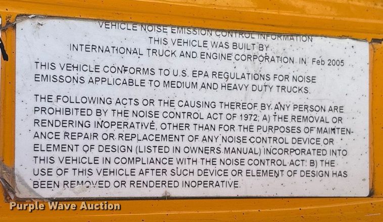 image for item FB2992 2005 International 7400 dump truck