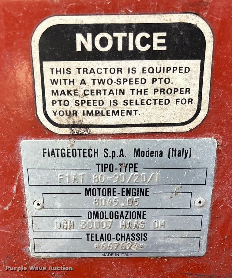 image for item FB2994 Fiat 80-90/20/I tractor