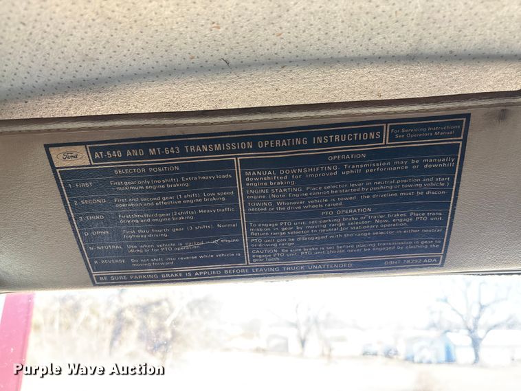 image for item FB2996 1980 Ford 8000 pumper fire truck