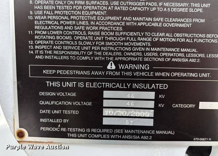 image for item FB3489 2009 Dodge Ram 5500 bucket truck