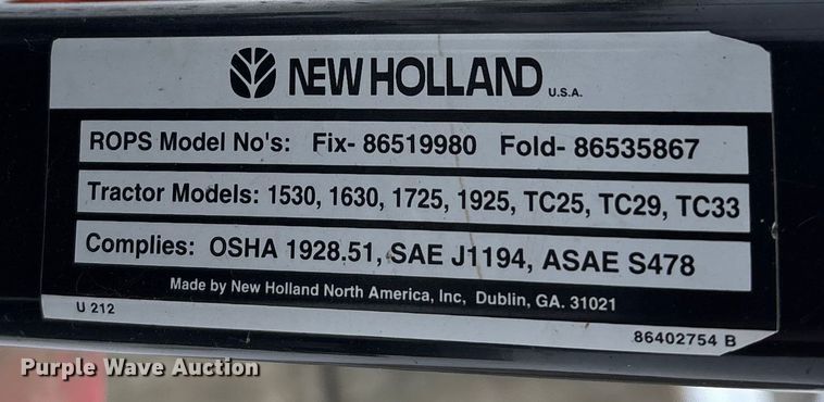 image for item FB3494 New holland 7308 tractor