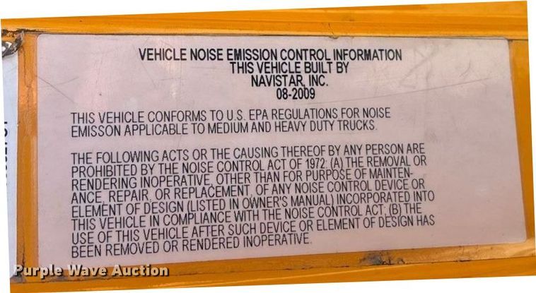 image for item FG0050 2010 International 7500 WorkStar dump truck