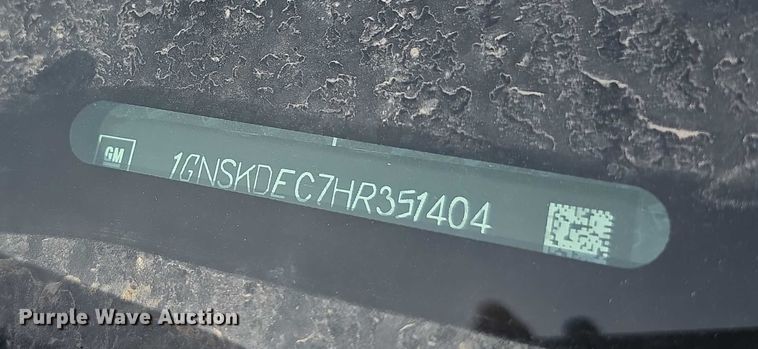 image for item FI0644 2017 Chevrolet Tahoe Police SUV