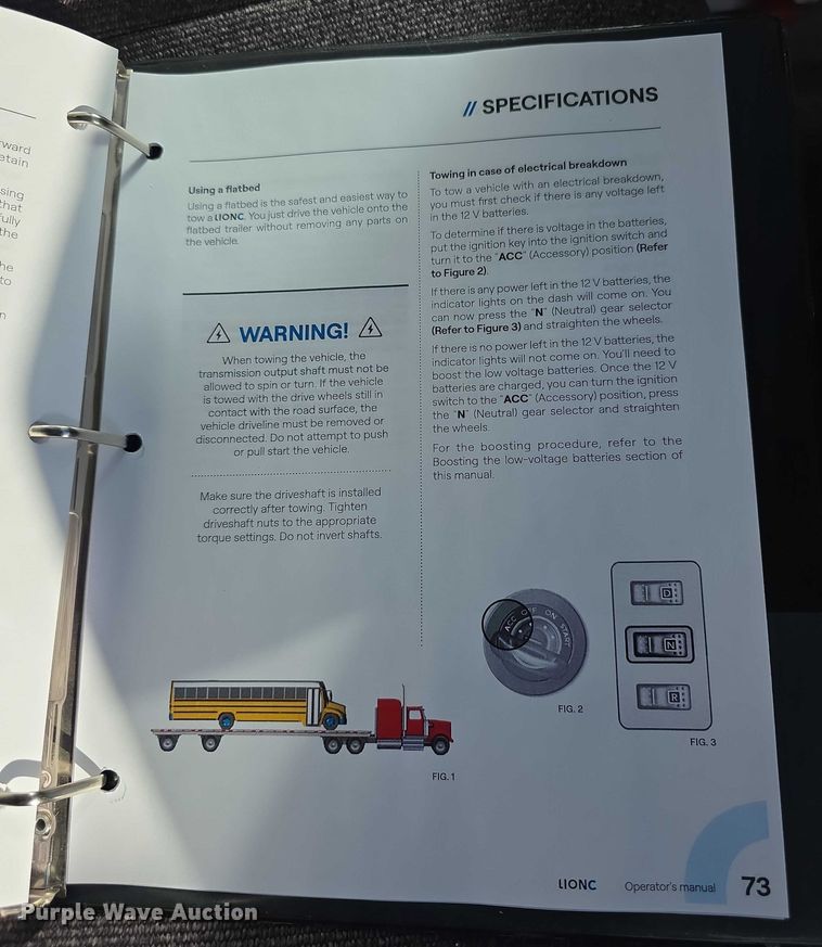 image for item FI0770 2021 Lion C electric school bus