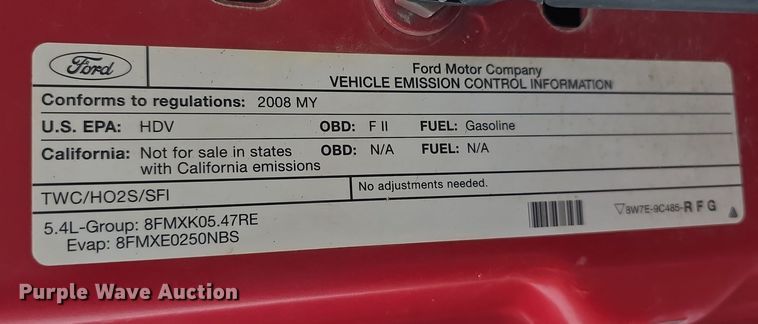 image for item FI0818 2008 Ford F350 Super Duty XL pickup truck