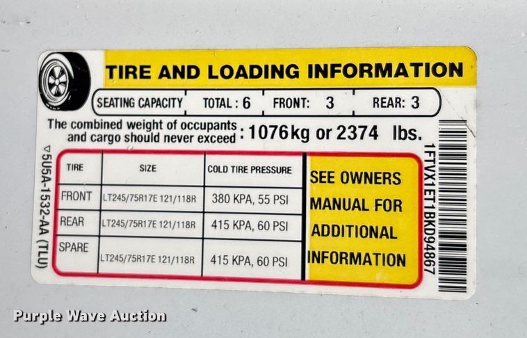 image for item FI1625 2011 Ford F150 XL Ext. Cab pickup truck