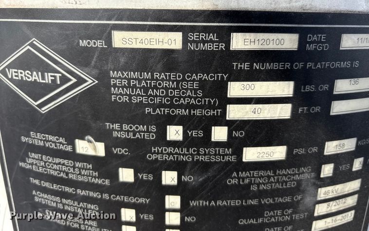 image for item FK1126 2012 Ford F-550 bucket truck