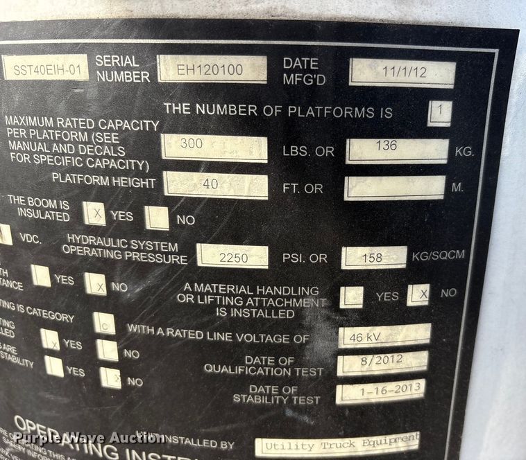 image for item FK1126 2012 Ford F-550 bucket truck