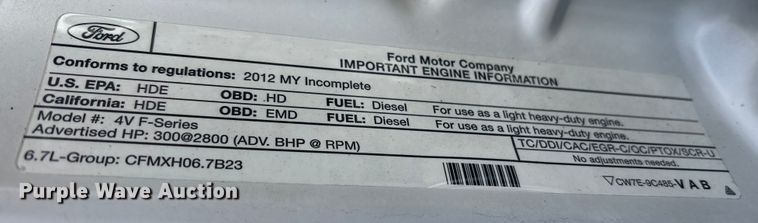 image for item FK1126 2012 Ford F-550 bucket truck