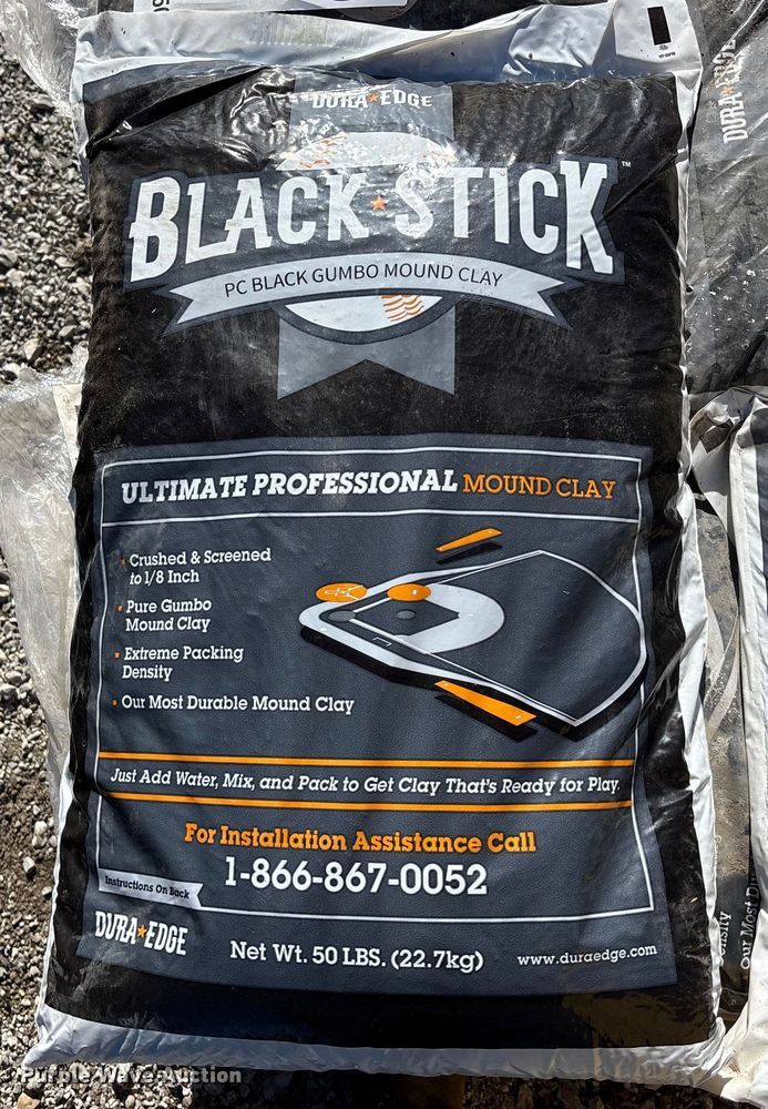 image for item FO3550 Approximately 40 Dura Edge Black Stick Black Gumbo mound clay