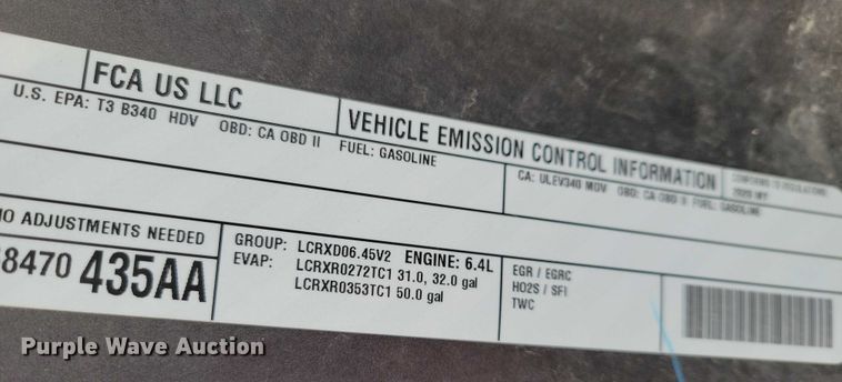 image for item NO9897 2020 RAM 2500 Power Wagon Crew Cab pickup truck