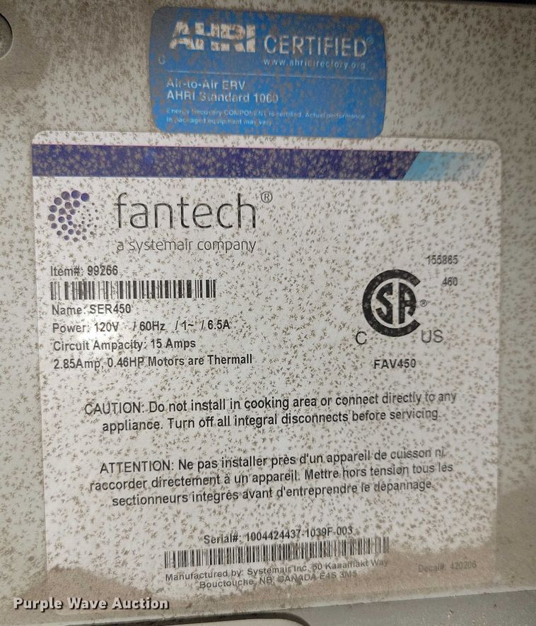 image for item NO9934 Fantech heater