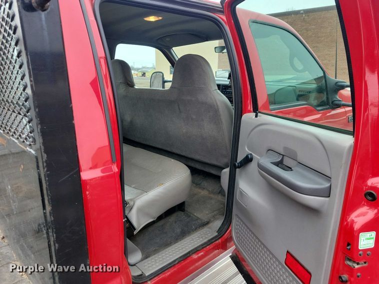 image for item NO9998 2000 Ford F450 Super Duty XL Crew Cab flatbed truck