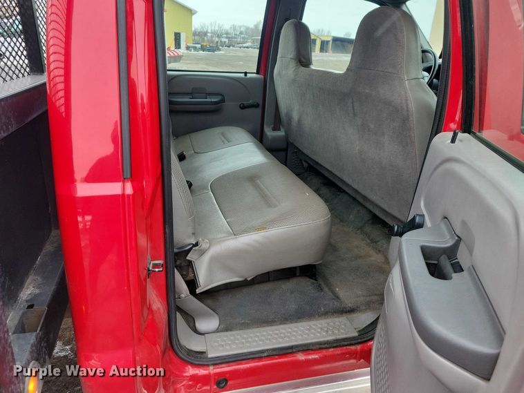 image for item NO9998 2000 Ford F450 Super Duty XL Crew Cab flatbed truck