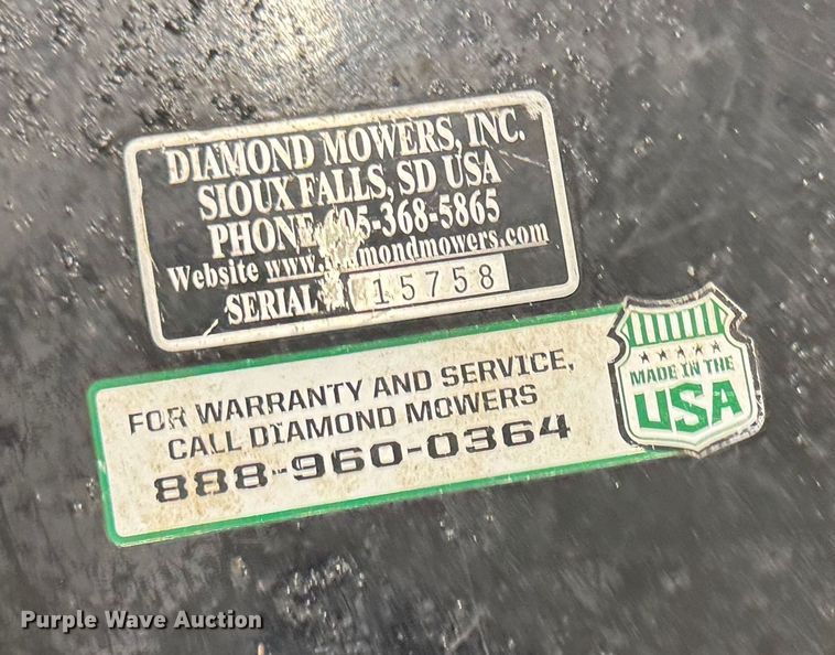 image for item OE9532 Diamond Mowers skid steer rotary mower